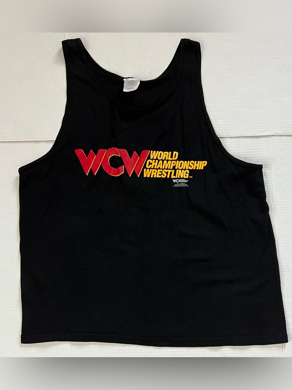 Vintage 90s Wcw Tank Top World Championship Wrestling Shirt Wwf Wwe Hulk Hogan